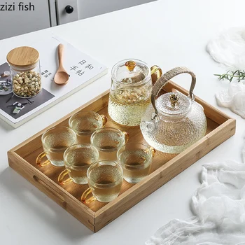 Transparent Glass Tea Set Teapot Set 6 Piece Set Tasting Cup Kung Fu Tea Set Ear Cup Cold Kettle / 9 Sets Glass Teapot
Transparent Glass Tea Set Teapot Set 6 Piece Set Tasting Cup Kung Fu Tea Set Ear Cup Cold Kettle / 9 Sets Glass Teapot