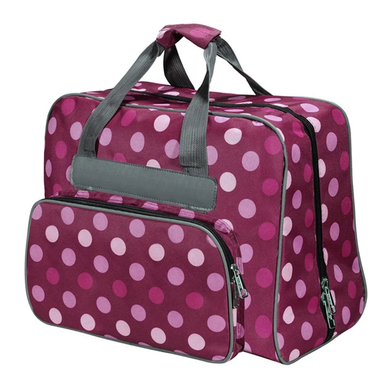 Tote Dot Pattern Sewing Machine Bag Multi-Functional Large Capacity Oxford Cloth Travel Portable Storage Bag Sewing Tools Pink
Tote Dot Pattern Sewing Machine Bag Multi-Functional Large Capacity Oxford Cloth Travel Portable Storage Bag Sewing Tools Pink