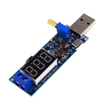 HW-132 DC USB Boost Power Regulator Module Desktop Power Module Power Supply Module Adjustable Converter voltmeter