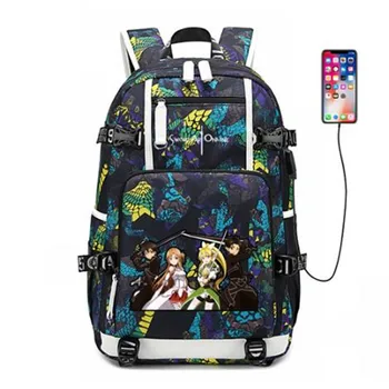 SAO Sword Art Online Backpack USB Port Rucksack Bag Snake Pattern Teenager Student School Bags travel Shoulder Laptop Bag 
SAO Sword Art Online Backpack USB Port Rucksack Bag Snake Pattern Teenager Student School Bags travel Shoulder Laptop Bag