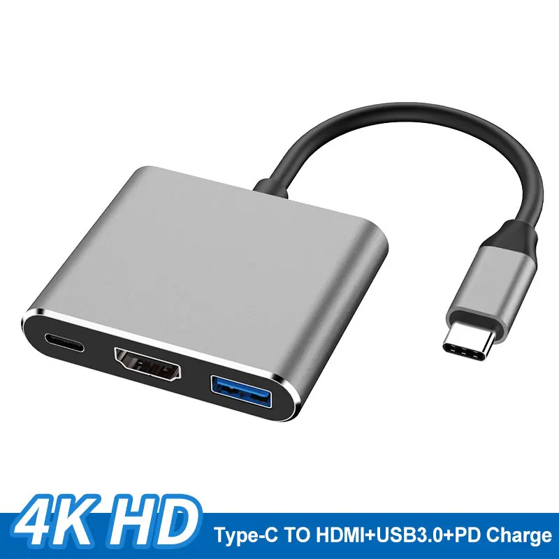 USB C HUB to HDMI 4K USB 3.0 Port Adapter USB-C Power Delivery For Macbook Pro/Air Thunderbolt 3
USB C HUB to HDMI 4K USB 3.0 Port Adapter USB-C Power Delivery For Macbook Pro/Air Thunderbolt 3