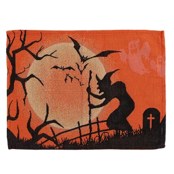 6Pcs Halloween Placemat Decor Delicate Bat and Witch Pattern Cushion Decorative Party Table Mat (33x45cm)
6Pcs Halloween Placemat Decor Delicate Bat and Witch Pattern Cushion Decorative Party Table Mat (33x45cm)