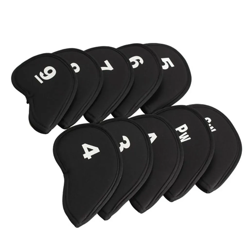 10Pcs Golf Iron Head Covers Iron Putter Protective Black Window Golf Club Iron Head Protector Golf Accessories Headcovers
10Pcs Golf Iron Head Covers Iron Putter Protective Black Window Golf Club Iron Head Protector Golf Accessories Headcovers