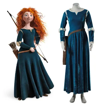 2017 Women Princess Merida Adult Costumes Brave Merida Cosplay Dresses Film/Movie Party Halloween Costumes Custom Plus Size 
2017 Women Princess Merida Adult Costumes Brave Merida Cosplay Dresses Film/Movie Party Halloween Costumes Custom Plus Size