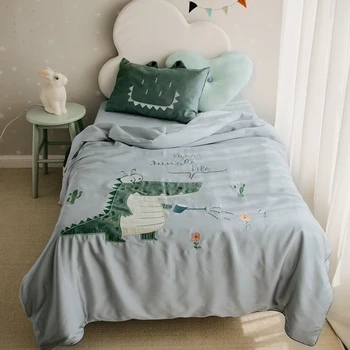 Cartoon Series Tencel Three-piece Set High Quality Skin-friendly For Child Cute Crocodile Pattern Bed Home Decor Cover 2 sizes
Cartoon Series Tencel Three-piece Set High Quality Skin-friendly For Child Cute Crocodile Pattern Bed Home Decor Cover 2 sizes