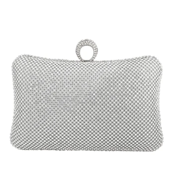 Crystal Clutch Luxury Elegant Evening Bag Sparkly Pillow Shape Mini Handbag for Women's Bridal Wedding Party 
Crystal Clutch Luxury Elegant Evening Bag Sparkly Pillow Shape Mini Handbag for Women's Bridal Wedding Party