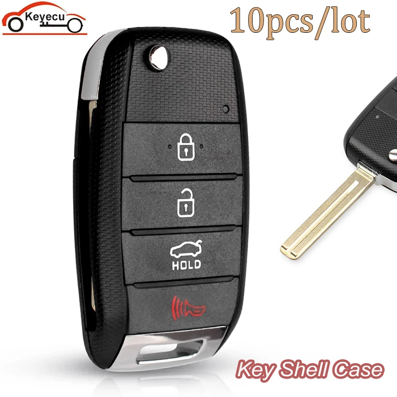KEYECU 10pcs/lot 4 Buttons For KIA K3 Sorento Carens K5 K2 Cerato Forte Flip Folding Remote Key Case Fob Housing Key Shell
KEYECU 10pcs/lot 4 Buttons For KIA K3 Sorento Carens K5 K2 Cerato Forte Flip Folding Remote Key Case Fob Housing Key Shell