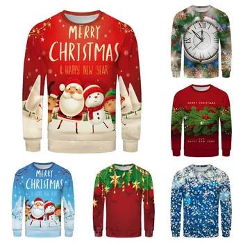 Clothes Sweatshirt Christmas Spring Men Women Couple's Fashion Red Plus Size 3D Printing Long Sleeve Sweatershirt Tops Sweater
Clothes Sweatshirt Christmas Spring Men Women Couple's Fashion Red Plus Size 3D Printing Long Sleeve Sweatershirt Tops Sweater