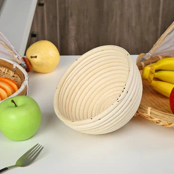 Classic Texture Practical Creative Design Bread Proofing Food Storage Basket Kitchen Dough Cookie Baking Rattan Organizer
Classic Texture Practical Creative Design Bread Proofing Food Storage Basket Kitchen Dough Cookie Baking Rattan Organizer