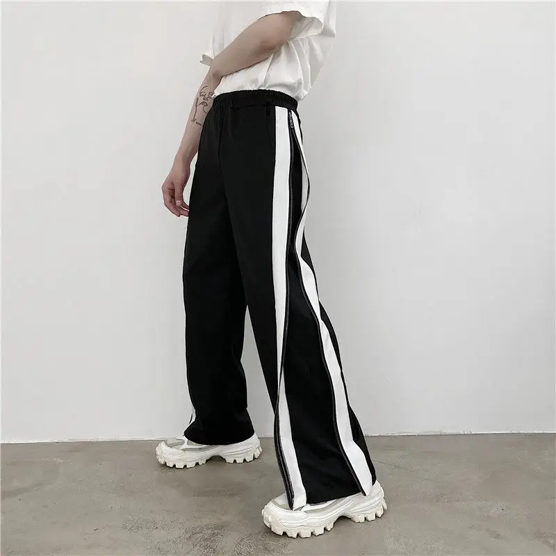 Sweatpants Men's Fashion Solid Color Casual Joggers Pants Men Streetwear Wild Loose Zipper Stretch Waist Straight Pants Mens 
Sweatpants Men's Fashion Solid Color Casual Joggers Pants Men Streetwear Wild Loose Zipper Stretch Waist Straight Pants Mens