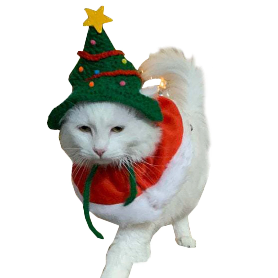 Funny Cat Clothes Lovely Christmas Tree Hat For Cat Costume Clothing Christmas Clothes Dressing Up Cat New Year Party Costume
Funny Cat Clothes Lovely Christmas Tree Hat For Cat Costume Clothing Christmas Clothes Dressing Up Cat New Year Party Costume