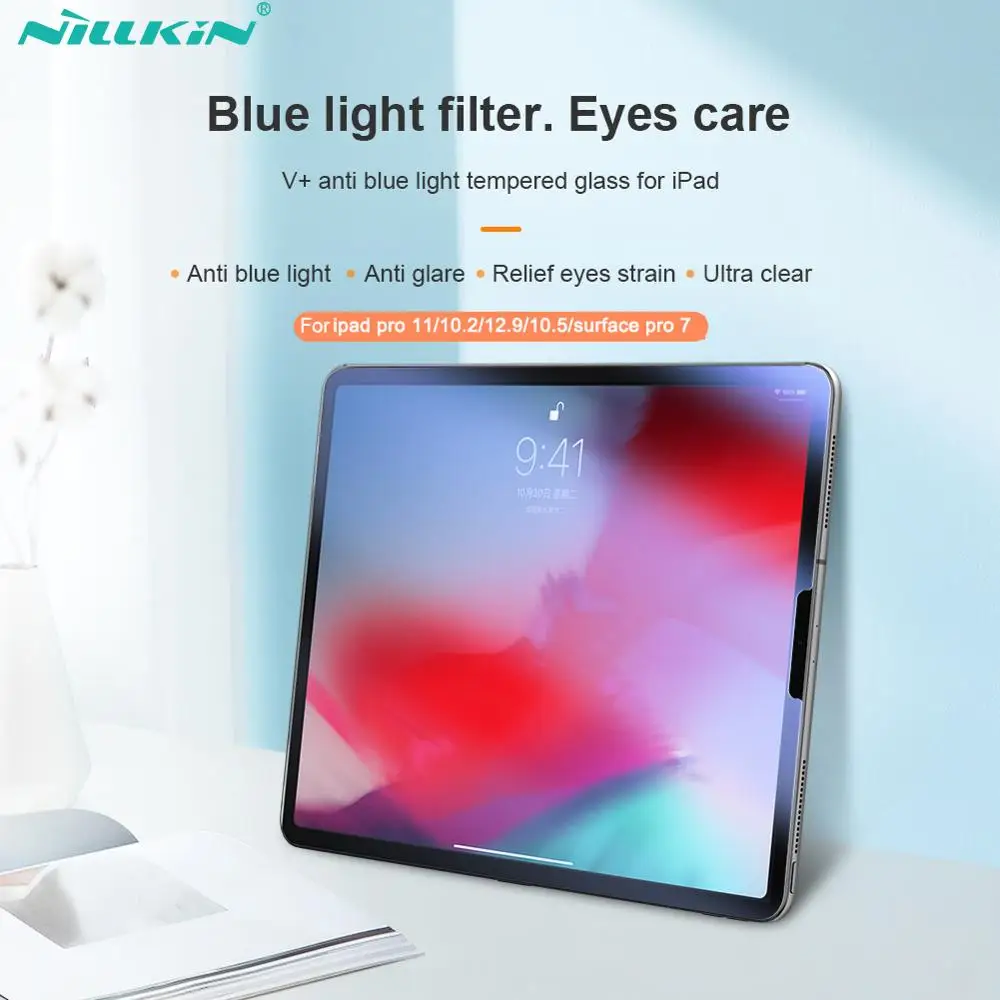NILLKIN Screen Protector For iPad Pro 11/ 10.2 /Pro 12.9/Pro 10.5 V+ Anti Glare Blue Light Tempered Glass For Surface Pro 7
NILLKIN Screen Protector For iPad Pro 11/ 10.2 /Pro 12.9/Pro 10.5 V+ Anti Glare Blue Light Tempered Glass For Surface Pro 7