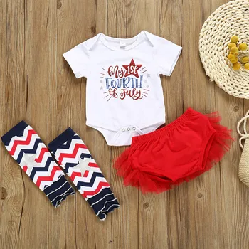 Newborn Baby Girl 4th-of-July Stars Patriotic Romper Shorts Band Leg Warmer Outfits
Newborn Baby Girl 4th-of-July Stars Patriotic Romper Shorts Band Leg Warmer Outfits