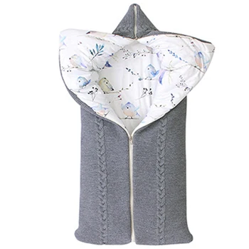 Baby Swaddle Sleeping Bag Warm Baby Blanket Soft Baby Sleeping Bag Cotton Knitting Envelope Newborn Swaddle Wrap Sleepsacks-Grey
Baby Swaddle Sleeping Bag Warm Baby Blanket Soft Baby Sleeping Bag Cotton Knitting Envelope Newborn Swaddle Wrap Sleepsacks-Grey