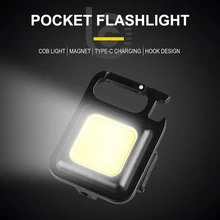 Mini LED Flashlight Work Light Portable Pocket Flashlight Keychains USB Rechargeable for Outdoor Camping Small Light Corkscrew
Mini LED Flashlight Work Light Portable Pocket Flashlight Keychains USB Rechargeable for Outdoor Camping Small Light Corkscrew