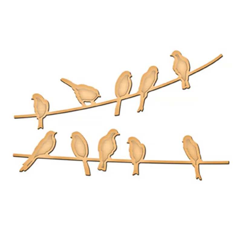 2 Pcs/lot Metal Cutting Dies Birds on The Wires Element Animal Scrapbooking Card Making DIY Embossing Cuts New Craft
2 Pcs/lot Metal Cutting Dies Birds on The Wires Element Animal Scrapbooking Card Making DIY Embossing Cuts New Craft