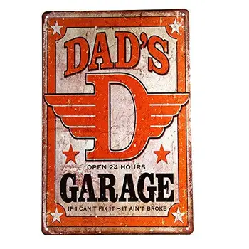 Tin Sign Dad's Garage Tin Metal Sign Decor Funny Humorous Daddy Father
Tin Sign Dad's Garage Tin Metal Sign Decor Funny Humorous Daddy Father