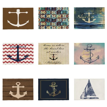 Interesting Luxury Tablecloth Polyester Linen 42 * 32Cm Decoration Fireplace Mantel Placemat Colored Anchor Text Wave Line Cover 
Interesting Luxury Tablecloth Polyester Linen 42 * 32Cm Decoration Fireplace Mantel Placemat Colored Anchor Text Wave Line Cover