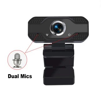 HD Webcam 1080P for Video Meeting Built-in Dual Mics Smart Web Camera Cam USB Stream for Desktop Laptops PC For OS Windows 10/8
HD Webcam 1080P for Video Meeting Built-in Dual Mics Smart Web Camera Cam USB Stream for Desktop Laptops PC For OS Windows 10/8