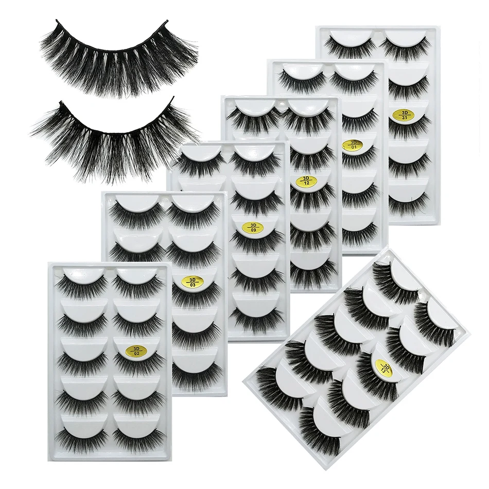 5Pairs 3D Mink Hair False Eyelashes Natural/Thick Long Eye Lashes Wispy Makeup Beauty Extension Tools
5Pairs 3D Mink Hair False Eyelashes Natural/Thick Long Eye Lashes Wispy Makeup Beauty Extension Tools