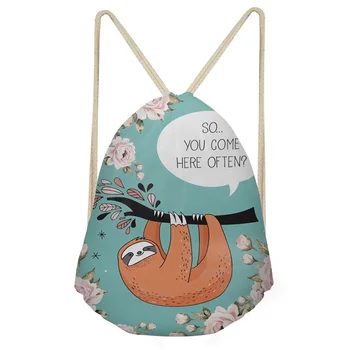 Women Backpack Casual Drawstring Bags Cute 3D Sloth Print Girls Soft Storage Backpacks School Student Bookbag
Women Backpack Casual Drawstring Bags Cute 3D Sloth Print Girls Soft Storage Backpacks School Student Bookbag