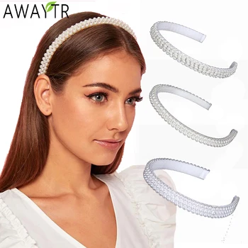 AWAYTR Korea Headband White Pearl Crystal Beaded Hairbands For Women Hair Bands Hoop Slip Simple Girls Hair Accessories Headwear
AWAYTR Korea Headband White Pearl Crystal Beaded Hairbands For Women Hair Bands Hoop Slip Simple Girls Hair Accessories Headwear