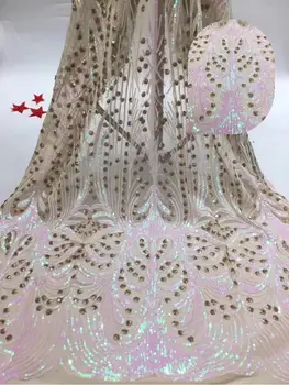 latest African fabric of high quality 2020 Nigerian mesh lace fabric with sequined hot drill lace sequence women's clothing
latest African fabric of high quality 2020 Nigerian mesh lace fabric with sequined hot drill lace sequence women's clothing