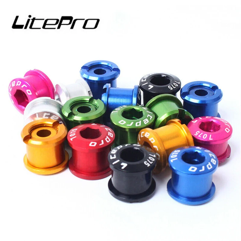 Litepro 4/5 шт. MTB велосипеда передняя Звездочка болты для Алюминий один Скорость диск