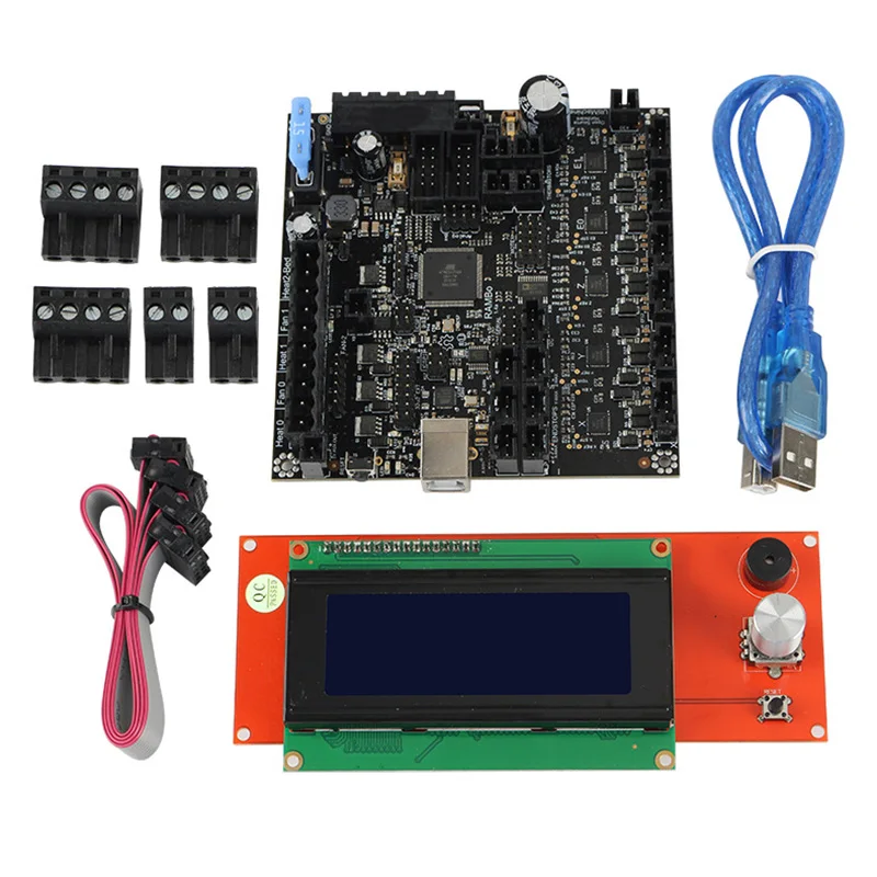 Newly RAMBo V1.4 Motherboard Stepper Drivers Integrated PCB for Lulzbot Taz6 3D Printer
Newly RAMBo V1.4 Motherboard Stepper Drivers Integrated PCB for Lulzbot Taz6 3D Printer