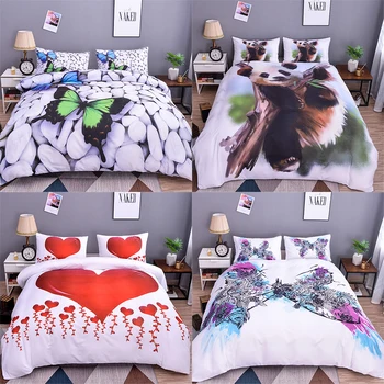 Homesky Bedding Set Queen Size 3d Butterfly Duvet Cover Set Panda Animal Comforter Bedding Sets Print Quilt Cover Bed Linen 
Homesky Bedding Set Queen Size 3d Butterfly Duvet Cover Set Panda Animal Comforter Bedding Sets Print Quilt Cover Bed Linen