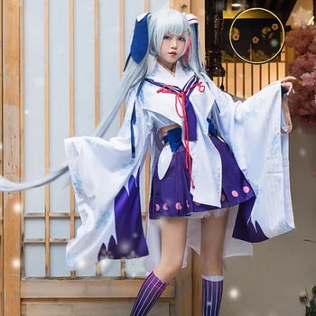 Snowy voice cos suit VOCALOID Miku snowy witch kimono Cosplay dress woman
Snowy voice cos suit VOCALOID Miku snowy witch kimono Cosplay dress woman