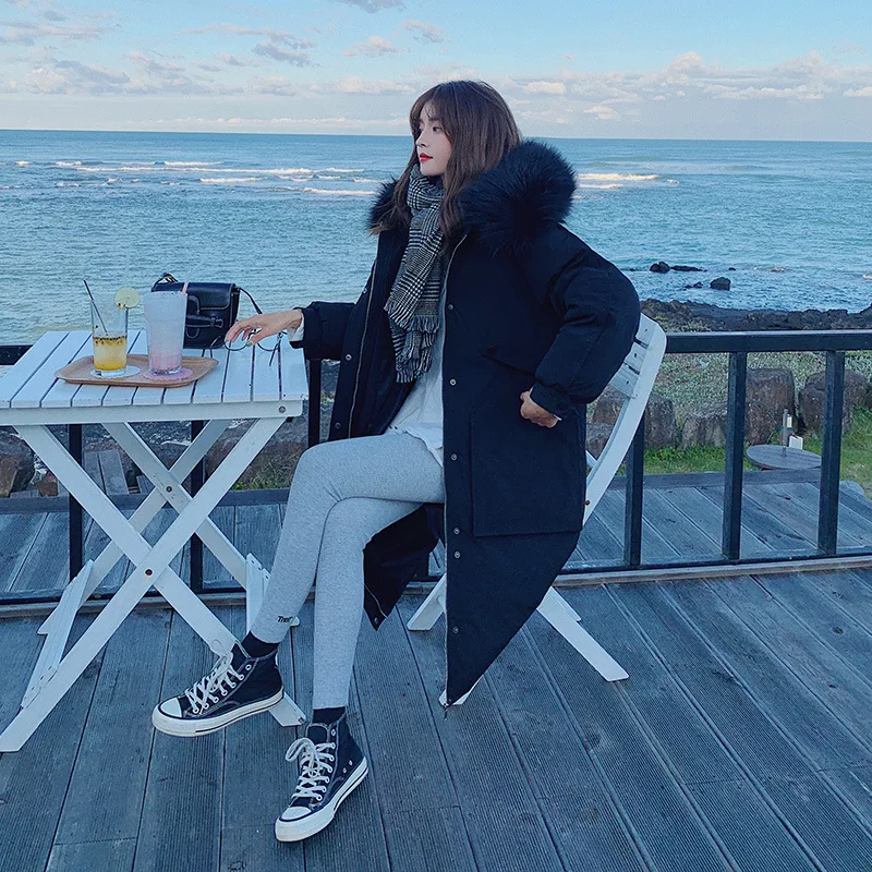 Double 11 with Huge Discounts Main Push 2019 Winter New Style Korean-style WOMEN'S Wear Large Fur Collar Mid-length Cotton-padde
Double 11 with Huge Discounts Main Push 2019 Winter New Style Korean-style WOMEN'S Wear Large Fur Collar Mid-length Cotton-padde