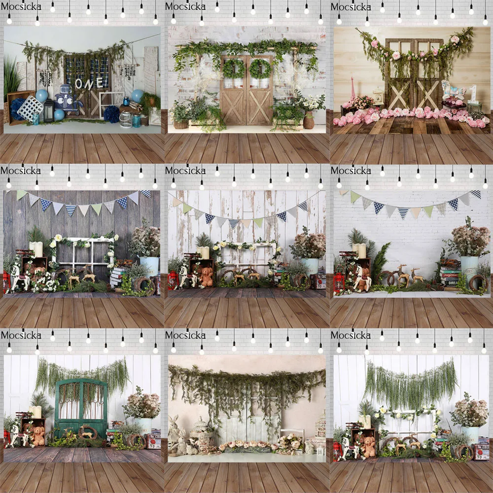 Mocsicka Spring Wooden Door Photography Background Newborn Child Portrait Photo Birthday Party Backdrop Decoration Props Studio
Mocsicka Spring Wooden Door Photography Background Newborn Child Portrait Photo Birthday Party Backdrop Decoration Props Studio