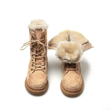 Women's Winter Snow Boots 2020 New Winter Plush Ankle Boots Warm Military Motorcycle Boots Lace Up Shoes size 35-43
Women's Winter Snow Boots 2020 New Winter Plush Ankle Boots Warm Military Motorcycle Boots Lace Up Shoes size 35-43