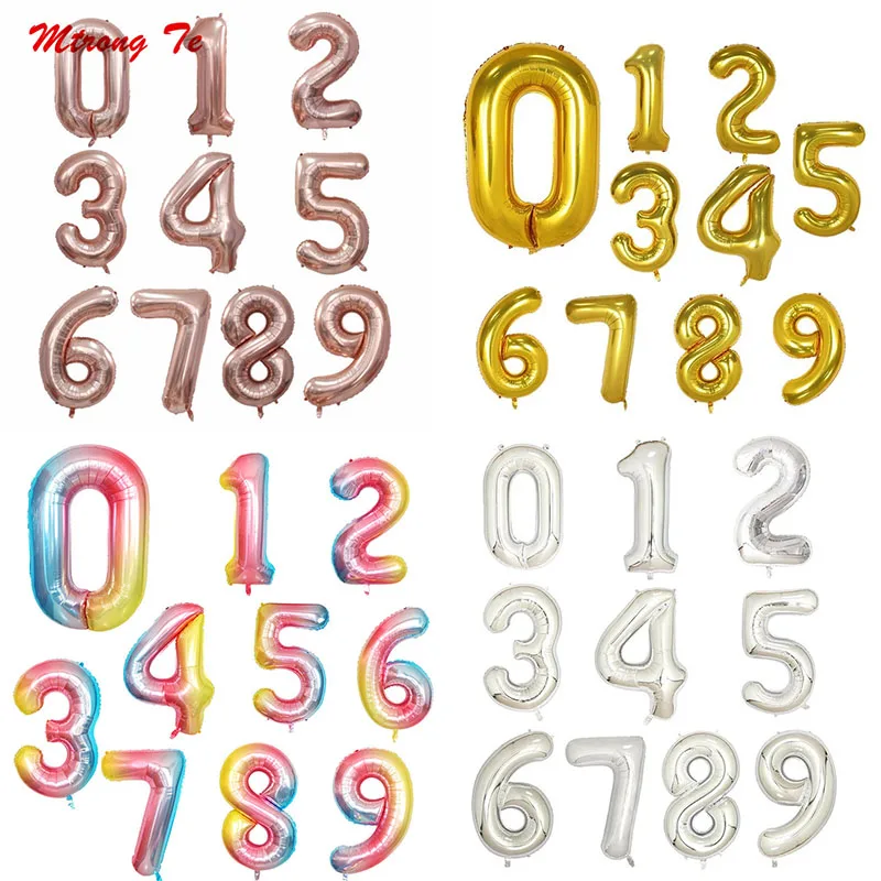 10pc 40'' Gold Silver Rose Gold 30th Birthday Balloon 0-9 Number Figure Balloons Foil Helium Balloons Birthday Party Decoration
10pc 40'' Gold Silver Rose Gold 30th Birthday Balloon 0-9 Number Figure Balloons Foil Helium Balloons Birthday Party Decoration
