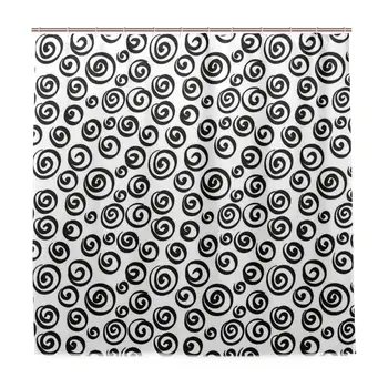 Unique Shower Curtain Minimalist Spiral Turning Circular Vortex Round Forms Eco-Friendly with 12 Hooks in Bathroom W72 xH72
Unique Shower Curtain Minimalist Spiral Turning Circular Vortex Round Forms Eco-Friendly with 12 Hooks in Bathroom W72 xH72