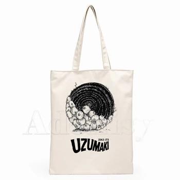 Junji Ito Fashion Canvas Bag Women Girls Simple Large Capacity Storage Handbag Shoulder Bag Tote Reusable Student Bookbag
Junji Ito Fashion Canvas Bag Women Girls Simple Large Capacity Storage Handbag Shoulder Bag Tote Reusable Student Bookbag