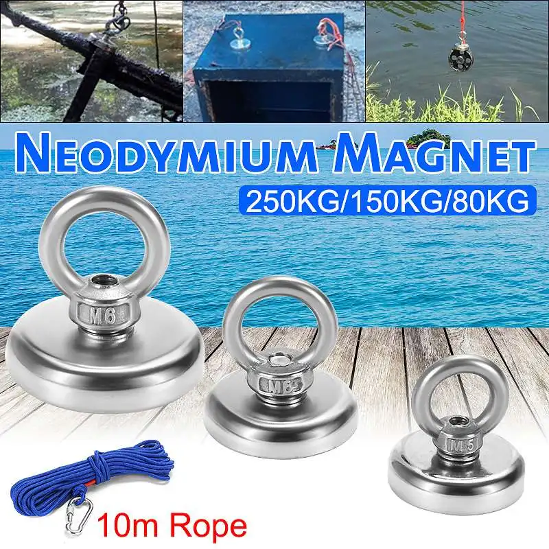 Strong 250kg Strong Salvage Neodymium Magnet Fishing Deap Sea Salvage Recovery Retrieving Treasure Hunting Magnet and 10M Rope
Strong 250kg Strong Salvage Neodymium Magnet Fishing Deap Sea Salvage Recovery Retrieving Treasure Hunting Magnet and 10M Rope