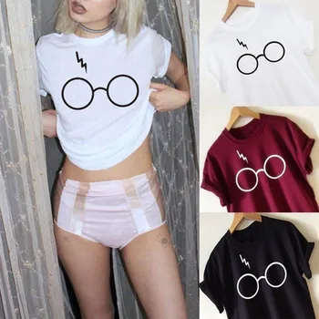 Lightning Glasses T-Shirt Girls Streetwear Harry Flash Glasses Graphic T Shirt Women Femme Potter-lovers Slim Harajuku Tee Shirt
Lightning Glasses T-Shirt Girls Streetwear Harry Flash Glasses Graphic T Shirt Women Femme Potter-lovers Slim Harajuku Tee Shirt