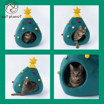 Cute Christmas Cat Nest Soft Dog Cat Bed House Tree Shape Pet Bed Mat Comfortable Winter Cats House Cat Tent
Cute Christmas Cat Nest Soft Dog Cat Bed House Tree Shape Pet Bed Mat Comfortable Winter Cats House Cat Tent