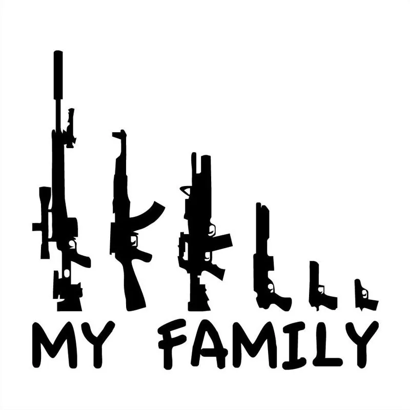 Funny MY FAMILY Gun Cartoon Fun Car Sticker Motorcycle Decals Cover Scratches Waterproof Pvc 20cm X 18.2cm
Funny MY FAMILY Gun Cartoon Fun Car Sticker Motorcycle Decals Cover Scratches Waterproof Pvc 20cm X 18.2cm