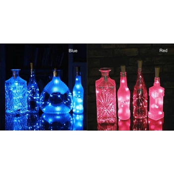 2 Pcs Solar 2M Led Cork Shaped 20 Led Night Fairy String Light Licht Wine Bottle-Blue & Red
2 Pcs Solar 2M Led Cork Shaped 20 Led Night Fairy String Light Licht Wine Bottle-Blue & Red