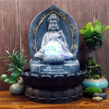 Buddha Statue Figurines Water Fountain Office Tabletop Waterscape Feng Shui Ornament Resin Home Decoration Craft Wedding Gift
Buddha Statue Figurines Water Fountain Office Tabletop Waterscape Feng Shui Ornament Resin Home Decoration Craft Wedding Gift