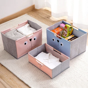 Cartoon Fabric Storage Basket for Toy Clothes Book Sundries With Handle Floding Baskets Organizer Save Space Home Accessories
Cartoon Fabric Storage Basket for Toy Clothes Book Sundries With Handle Floding Baskets Organizer Save Space Home Accessories