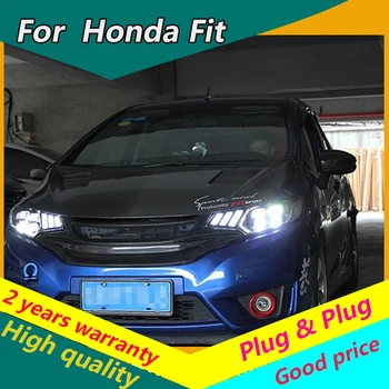 KOWELL Car Styling For Honda Fit gk5 gk 5 2014 2015 2016 2017 Headlamp DRL Lens Double Beam of 4 LED Red LED Angle Eye Style
KOWELL Car Styling For Honda Fit gk5 gk 5 2014 2015 2016 2017 Headlamp DRL Lens Double Beam of 4 LED Red LED Angle Eye Style