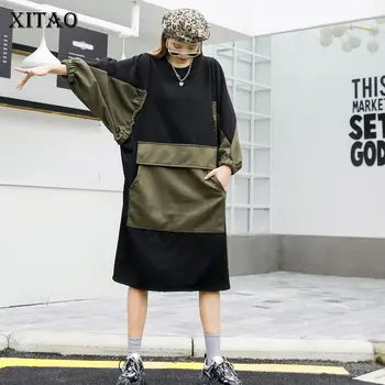 XITAO Patchwork Pockets Dress Women 2020 Autumn Winter Casual Fashion Style Temperament All Match Loose Women Clothes GCC4081
XITAO Patchwork Pockets Dress Women 2020 Autumn Winter Casual Fashion Style Temperament All Match Loose Women Clothes GCC4081