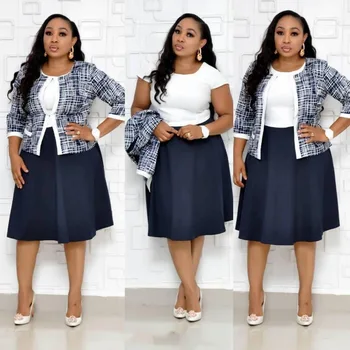 New Style Two Pieces Set Elegant Autumn Dresses Fashion Printed Party Dresses African Dresses for Women
New Style Two Pieces Set Elegant Autumn Dresses Fashion Printed Party Dresses African Dresses for Women