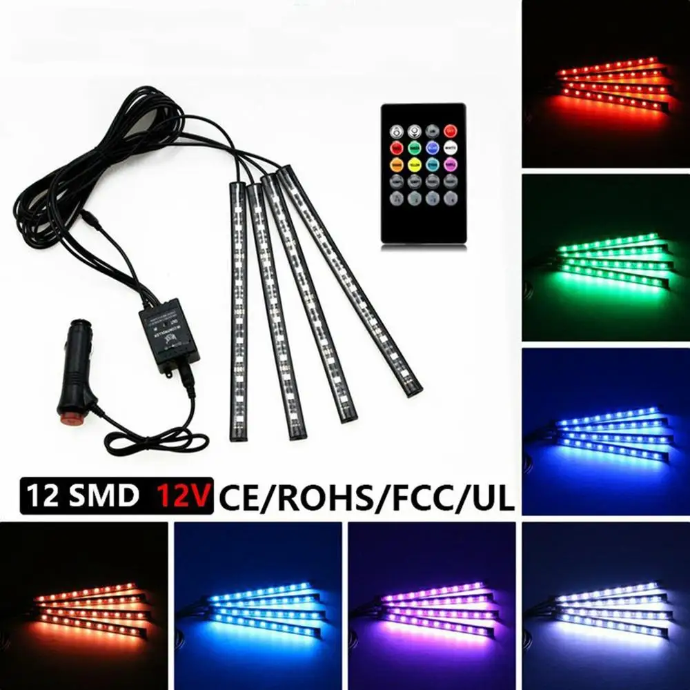 Car Atmosphere Light Car Foot Light Rgb Colorful Atmosphere Lights Wireless Remote Control Led Colorful Music Rhythm Lights
Car Atmosphere Light Car Foot Light Rgb Colorful Atmosphere Lights Wireless Remote Control Led Colorful Music Rhythm Lights