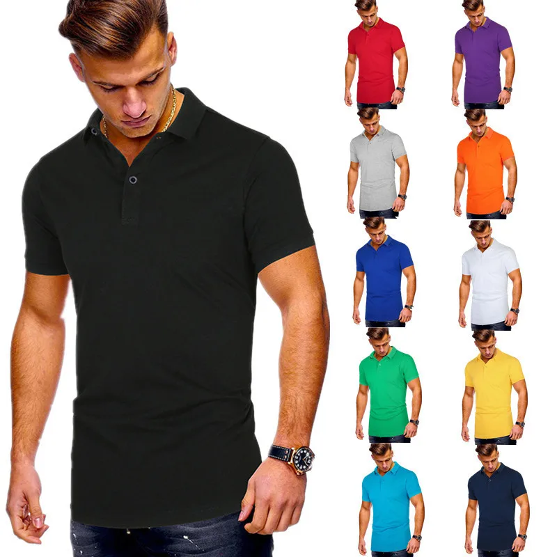 

hort Sleeve Polo Shirt Men 2020 Summer Casual Fashion & Business Good Quality Polos Shirts Para Hombre Polo 11 Colors