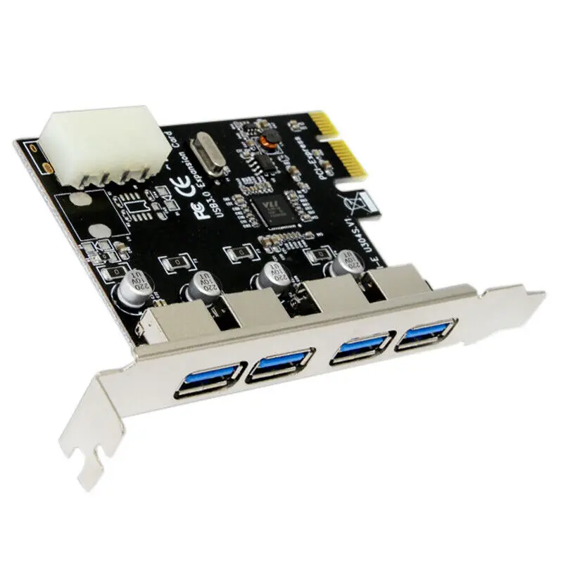 4 Port PCI-E to USB 3.0 HUB PCI Express Expansion Card Adapter 5.0 Gbps Speed for Desktop PC
4 Port PCI-E to USB 3.0 HUB PCI Express Expansion Card Adapter 5.0 Gbps Speed for Desktop PC